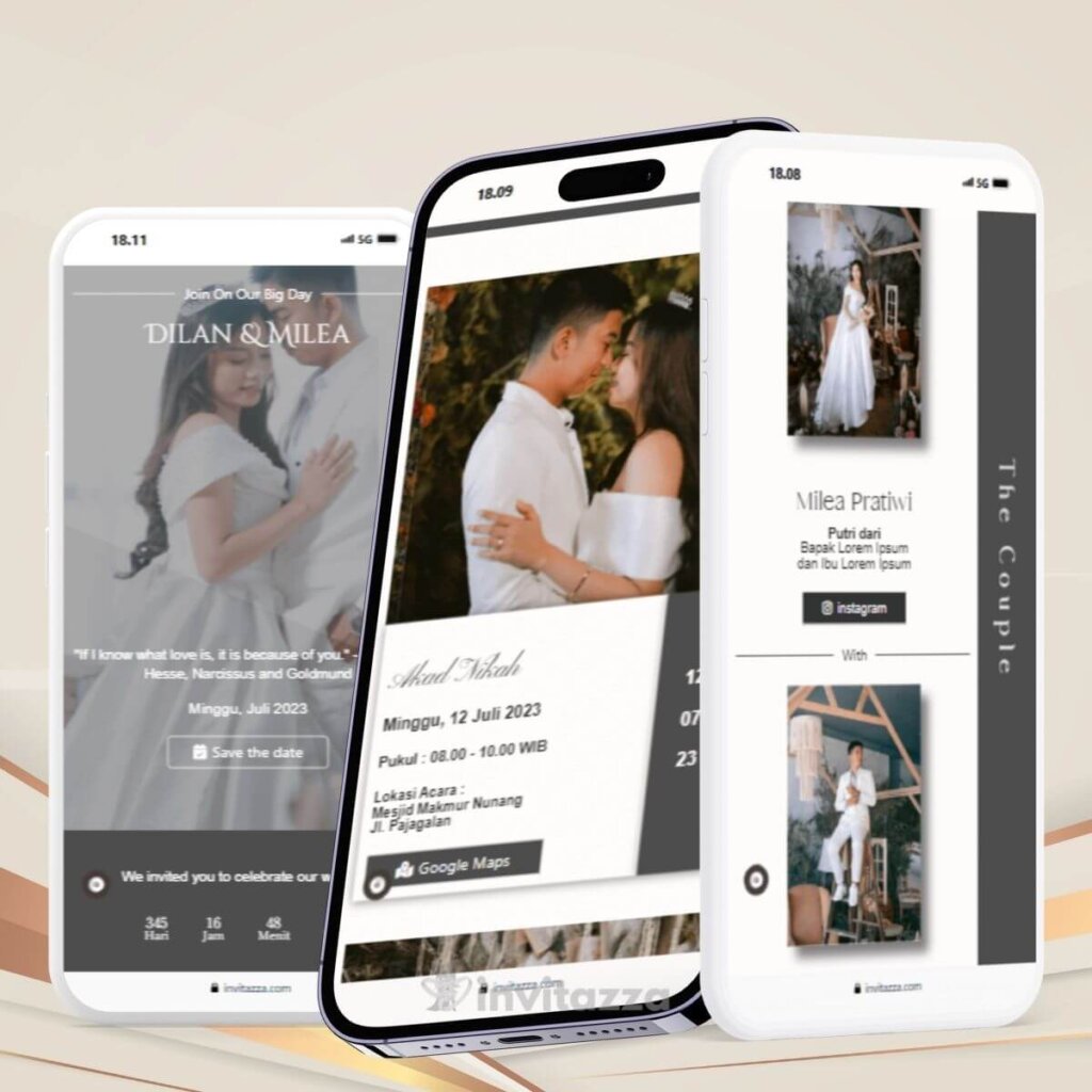 undangan pernikahan digital online luxury