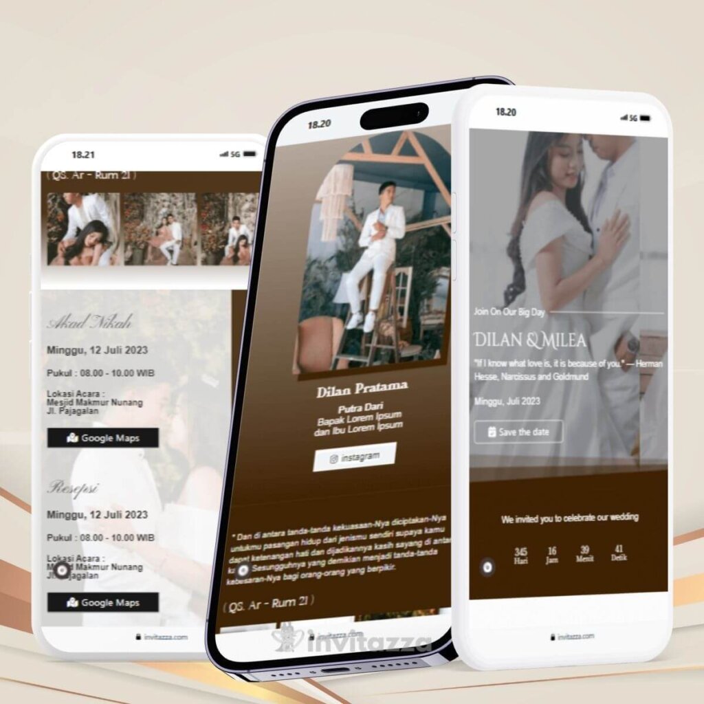 undangan pernikahan digital online luxury