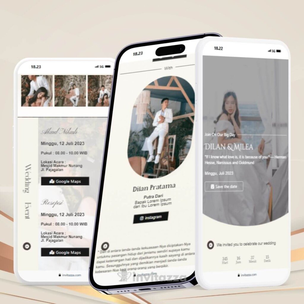 undangan pernikahan digital online luxury