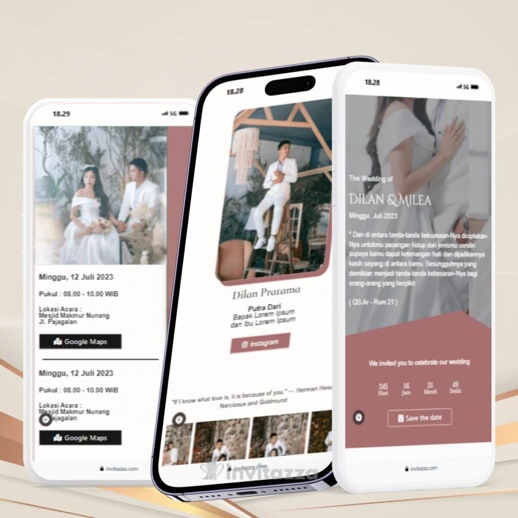 undangan pernikahan digital online luxury